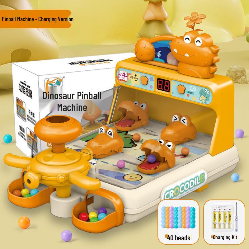 Children's Alligator Marble Pinball Puzzle Game – Level-Breaking Shooting Challenge