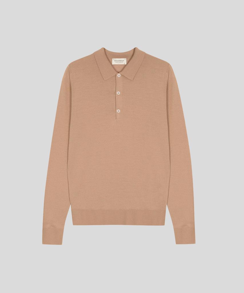 JOHN SMEDLEY Belper Extra Fine Merino Wool Standard Fit Polo Knit Seasonal 9 Colors (A Type)