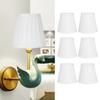 6PCS 5.1 inch Height Lampshade Clip On Design Chandelier Lamp Shades Small Lamp Shades  Indoor Lamp