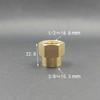 1/8" 1/4" 3/8" 1/2" 3/4" 1" BSPP Female Brass Coulper Equal Reducer Pipe Fitting Connector Adapter Water Fuel Gas Oil
