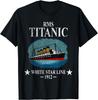RMS ТИТАНИК Круизный лайнер White Star Line 1912 Подарок для мальчиков и девочек Унисекс футболка