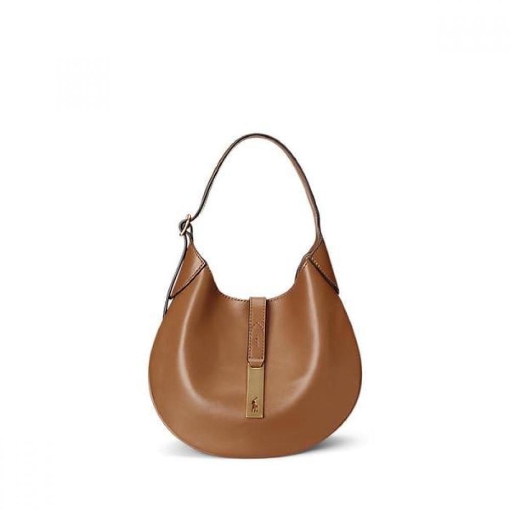 Polo Ralph Lauren Women S Polo Id calfSkin Shoulder Bag wapoBag02v20031270