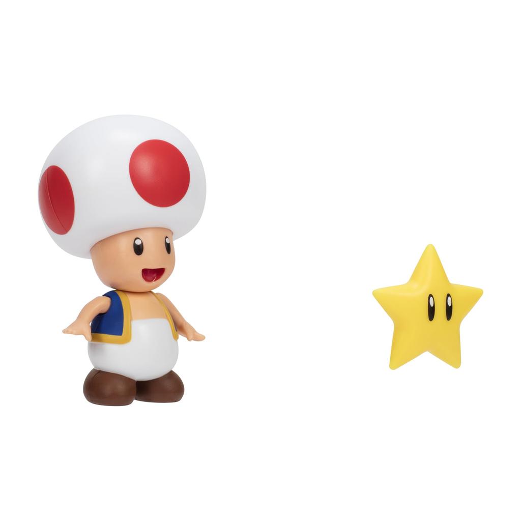 Коллекция фигурок Sanei Boeki Super Mario плюс жаба с суперзвездой FCP-005