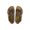 Birkenstock Кожаные Мягкие Удобные Толстая Подошва Универсальная Пряжка Дышащие Обувь Пляжные Сандалии Унисекс Сандалии Коричневые 0034871