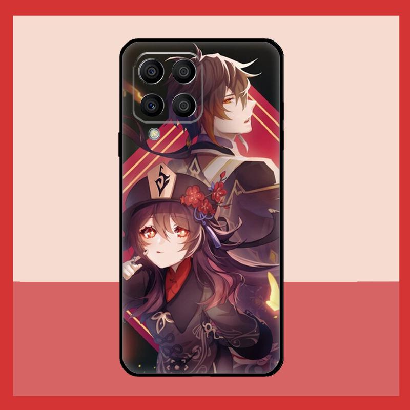 Чехол-призрак Ху Тао из Genshin Impact для Samsung Galaxy M12 M52 M06 M16 M36 M56 M33 M15 M55 M31 M13 M14 M53 M32 M35 M34 M54