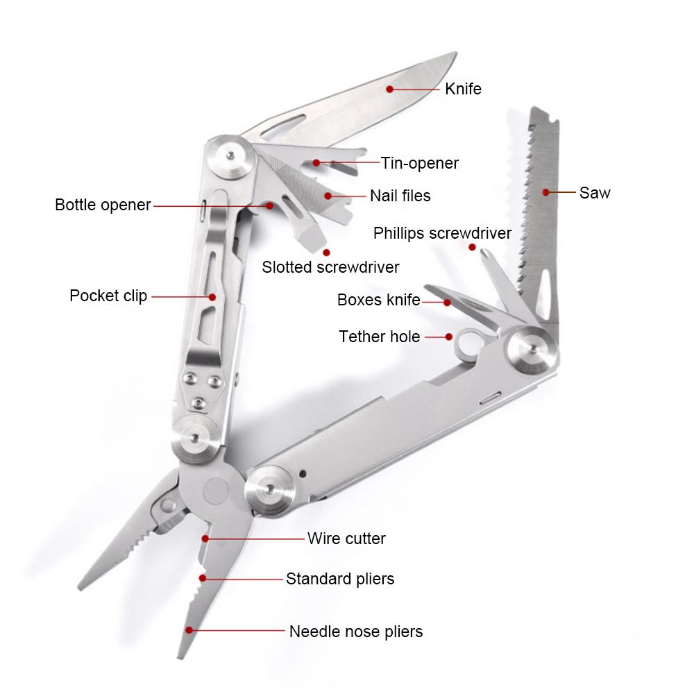 EDC многофункциональный инструмент плоскогубцы для кемпинга на открытом воздухе из нержавеющей стали многофункциональный нож для выживания складной нож инструмент для зачистки проводов кусачки ручные наборы инструментов