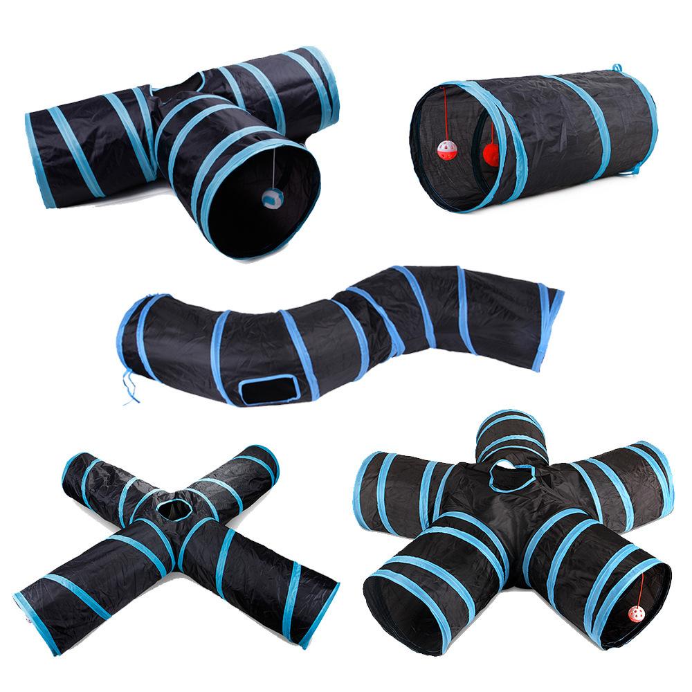 S Shape Pet Cat Tunnel Tube Funny Toys for Cats Foldable Cat Toys Interactive Rabbit Play Games Kitty Tunnel Chat Pet Product