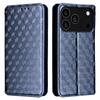 For iPhone 17 Pro Case Wallet Rhombus Imprinted Leather Phone Cover