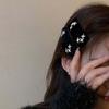 Vintage Rhinestone Velvet Sponge Headband Niche Design Headband Female Hairpin Broken Hair Clamp Hair Accessories