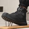 Водонепроницаемые мужские кожаные ботинки Обувь со стальным подноском Защитные ботинки Мужская рабочая обувь Защита от проколов Неразрушимая обувь Защитные ботинки