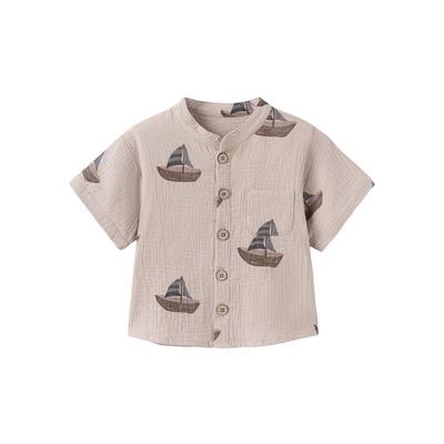 Детская рубашка Babylove из чистого хлопка с коротким рукавом