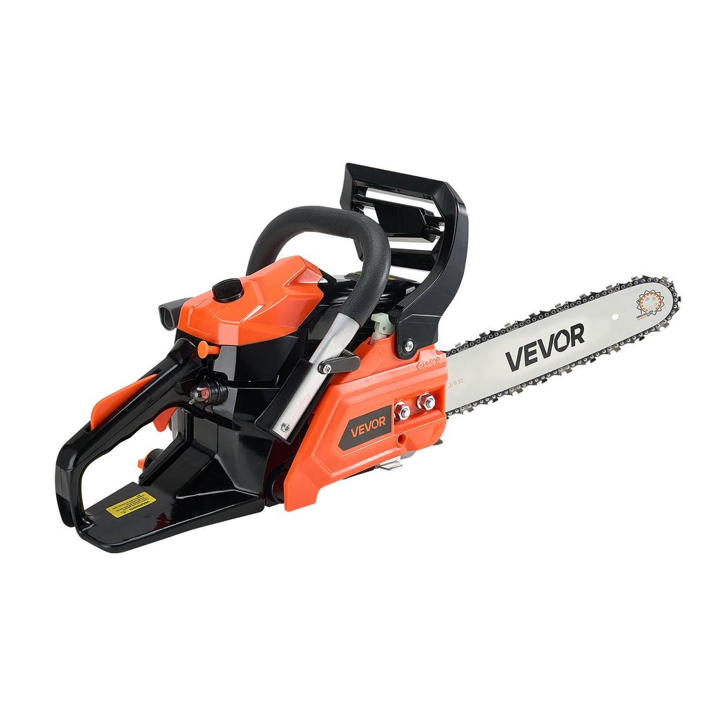 VEVOR 40 cc Gas Chainsaw, 14 inch Gas Powered Chainsaw, 1.8 HP Power Chain Saw with Non-Slip Handle, Gas-Powered Chainsaws with Dual Fuel Tanks