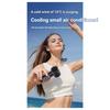 Портативный ручной вентилятор с охлаждением льдом 100 скоростей 3000 мАч Светодиодный цифровой дисплей Мини-кондиционер для улицы/офиса/путешествий
