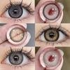 AMARA New Colored Contact Lenses for Eyes 1pair Natural Gray Lenses Brown Colored Pupils Yearly Fashion Beauty Contact Lens