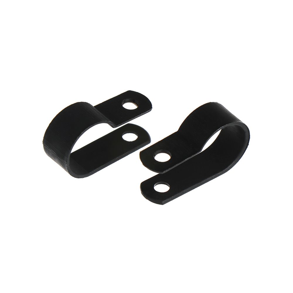 100PCS High quality Hardware Useful Metal Nylon Cable Clamp Pipe Mounting Fix Wiring Hose Fasteners R-Type Clip