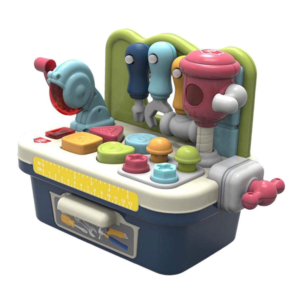 Interactive Tool Bench Toy with Lights and Sounds Kids Workbench Toy for Girls Baby 1 2 3 4 Years Old Kids Birthday Gift