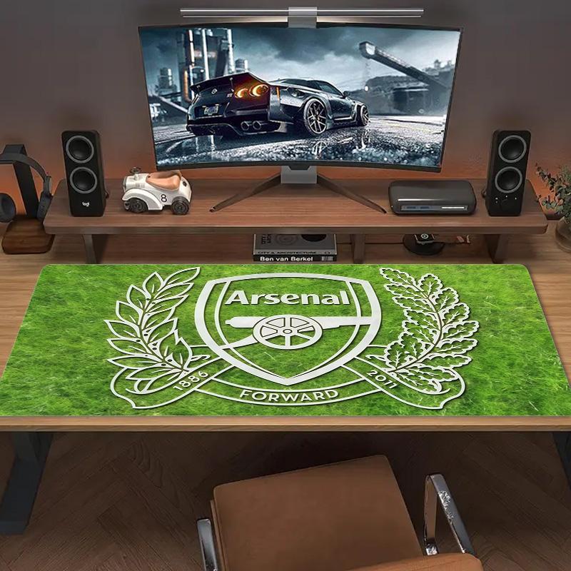 Arsenal Football Club Print Cushion Non-slip Laptop Tablet Big Mousepad XXL Mat Mini PC Playmat With Lock edge