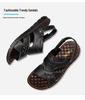 Мужские повседневные пляжные сандалии из натуральной кожи 2023