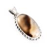 Natural Montana Agate Gemstone 925 Solid Sterling Silver Gift Pendant 1.3" R1L60