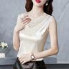 Women Solid Lace Tank Top Lady Extra Soft Elastic Sleeveless Pullover