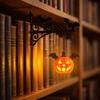 Library Lantern Mini Bookshelf Lamp with Warm Amber LED Light Slips Between Books Hidden Display for Reading Nook Shelf Decor Gift for Book Lovers