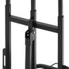 Stair Climbing Cart, 100 kg Stair-Climbing Capacity, Heavy-Duty Folding Trolley Cart with Telescoping Handle, 6 Wheels and 2 Bungee Cords, Stair