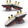 Титаник Разломился Пополам RMS Круизной Корабль Затонул Строительные Блоки Moc Корабль Лодка 3D Пластиковая Модель DIY Пароход Подарки Детские Игрушки Город Фильм