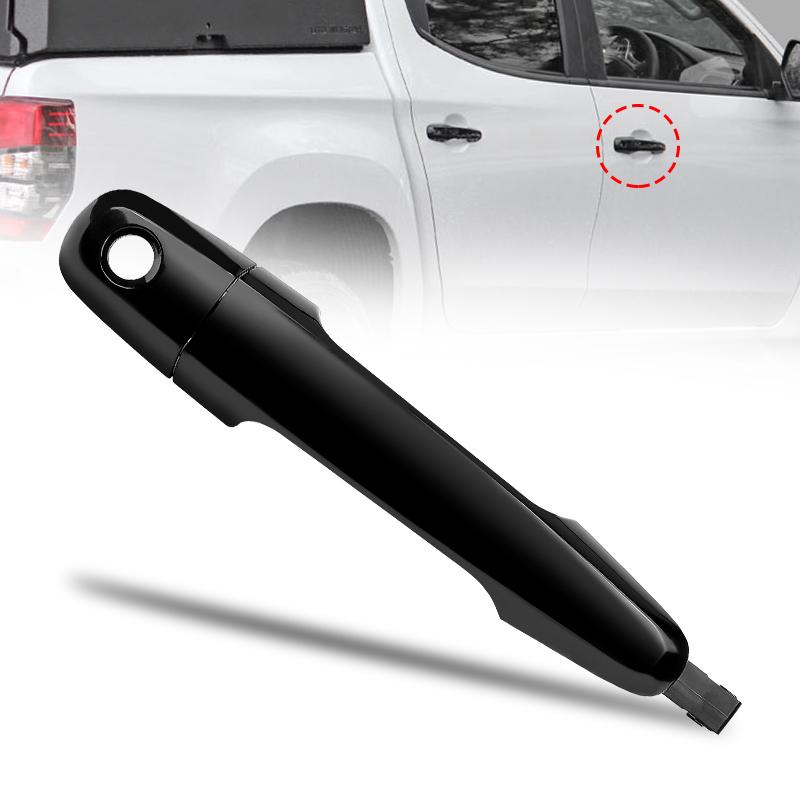 Хром / Черный Передняя Правая Наружная Дверная Ручка Для Mitsubishi Triton Ml Mn 2006 2007 2008 2009 2010 2011 2012 2013 2014 2015