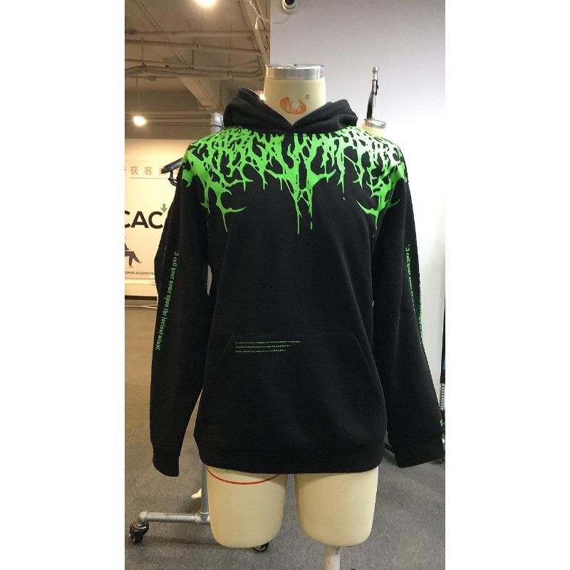 Devil's Blood Oversize Утолщенная теплая толстовка с капюшоном Осенняя мужская повседневная толстовка