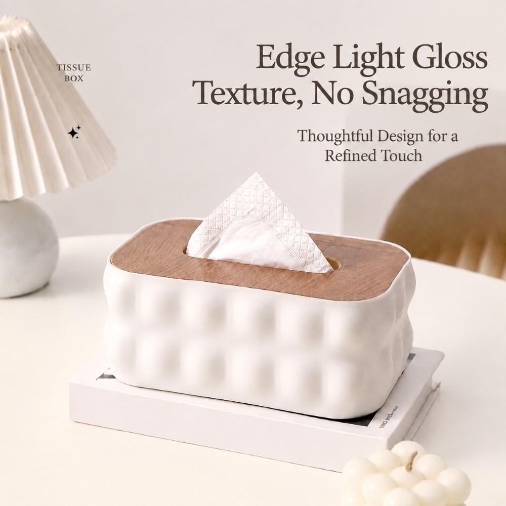 Space-saving Tissue Dispenser Elegant Paper Dispenser Storage Box Tissue Box With Lid Home Use