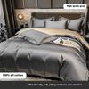 Four-piece Set of Pure Cotton Bedding Light Luxury Skin-friendly and Breathable Washed Sheets Quilt Covers Pillowcases