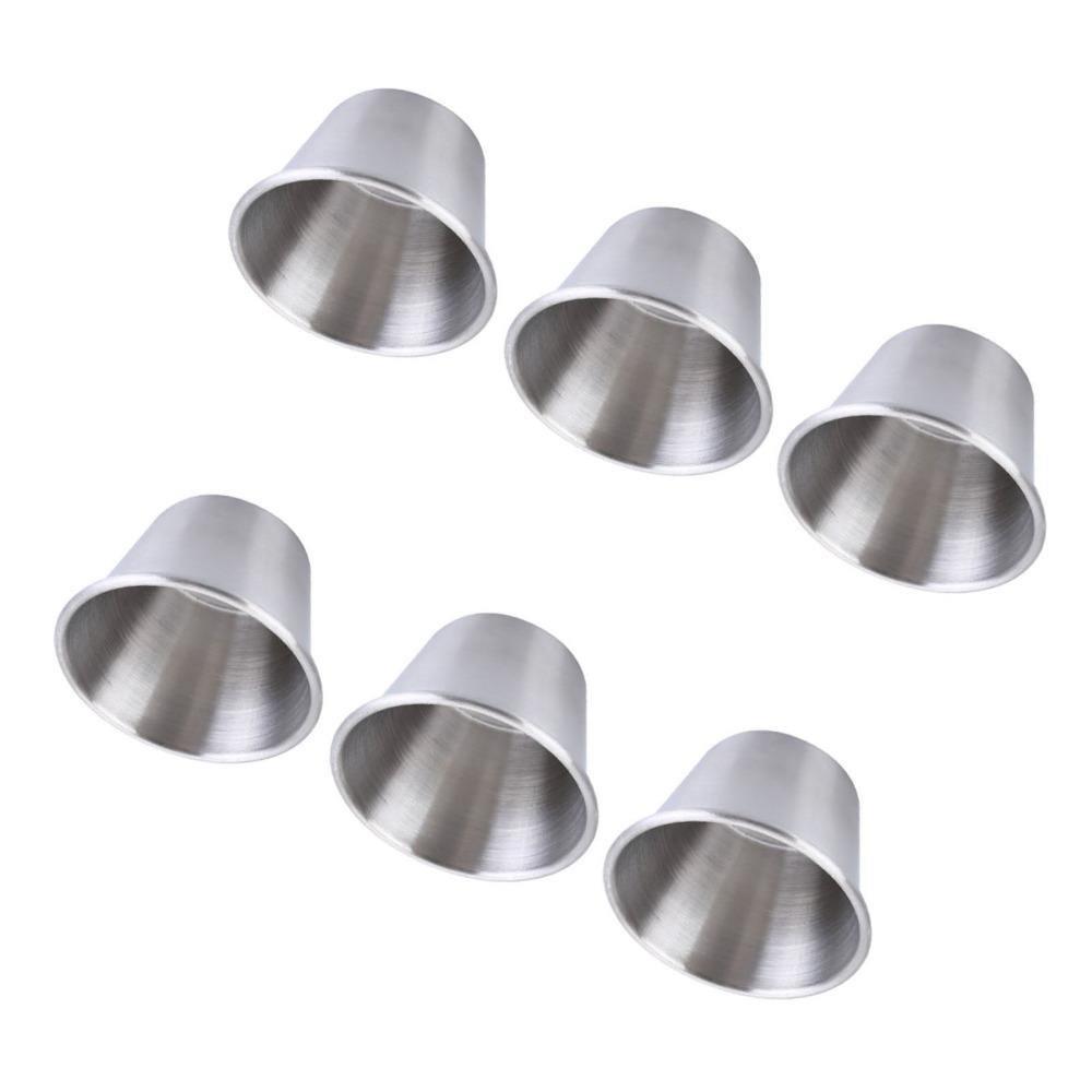 6 Pcs Leakproof Stainless Steel Wine Glass 70ml Stainless Steel Sauce Cups  Home Use