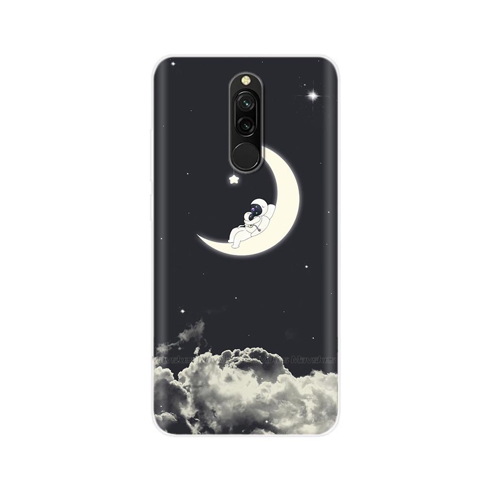 Чехол для Redmi 8 8A Pro, ТПУ Силикон, Ударопрочный, Чехол с Кошкой для Телефона, Для Redmi 8 8A 7 7A redmi7, Прозрачный, Печать, Мягкий