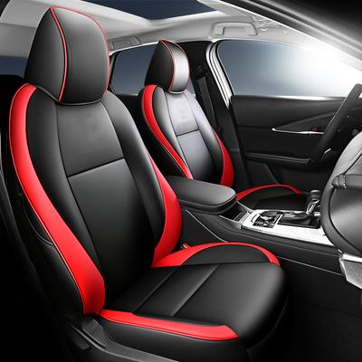 Индивидуальные чехлы на сиденья автомобиля для Mazda CX-30 2020-2026 Искусственная кожа Автомобильный интерьер Автомобильные водонепроницаемые аксессуары 1 Комплект