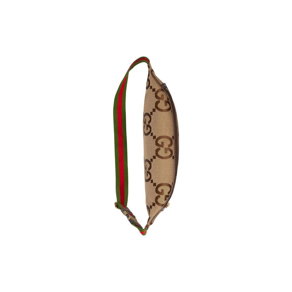 Gucci Модный тренд Старый цветочный логотип Красно-зеленая тканевая сумка через плечо на молнии Поясная сумка Мужские сумки Коричневый 696031-UKMDG-2570