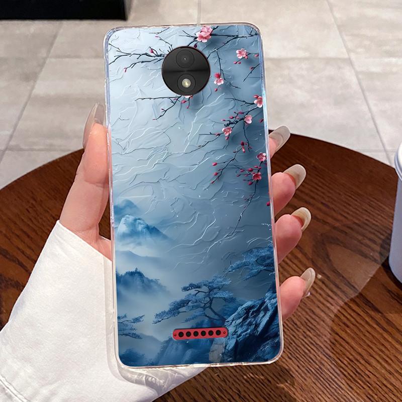Чехол Для Motorola Moto C Plus Чехол Эстетичный Милый Кот Астронавт Прозрачный Мягкий Силикон Задняя Крышка Moto C CPlus Чехол для Телефона