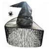 Pleated Modern Witch Hat Black Purple Makeup Props Leisure Halloween Hat  Travel