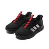 adidas Cloudfoam Амортизация Дышащие Легкие Низкие Ходьба Обувь Унисекс Черный Серебристый Красный KJ5918