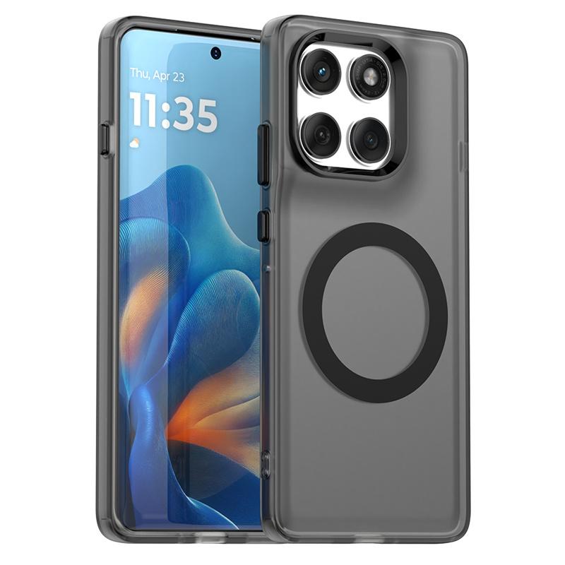 Магнитный беспроводной зарядный чехол для Motorola Edge 60 Pro Moto Edge 60 Neo Fusion Чехол Конфетные Цвета Прозрачный Корпус Fundas