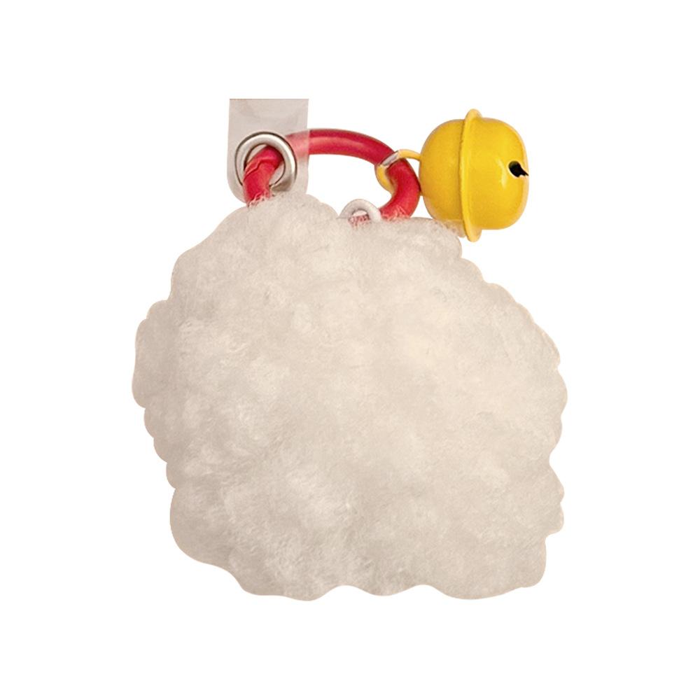 Fur ball pendant phone case lanyard suitable for Apple/Huawei, bell plush pendant, personalized ins-style cute pendant