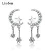 Lindon Women's Zircon Copper Alloy Earrings - Wedding Party Gift Pendant Earrings