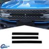 Черный передний гриль, накладки на решетку, декоративный комплект для Ford Bronco -25 ABS