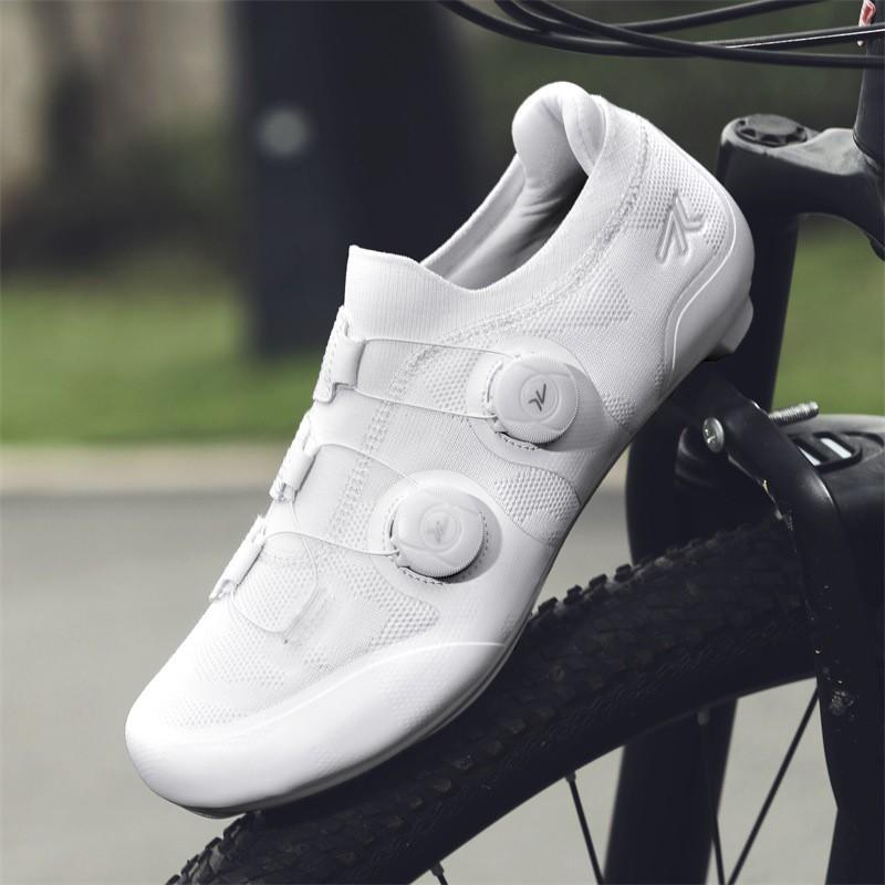Cycling Shoes Women Men Road Bike Lockless Breathable Hard Sole Footwear