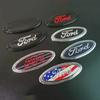 hrkqj5 ABS Car Front Hood Logo Emblem for Ford Mondeo MK4 MK3 MK2 Focus ST Line Fiesta Kuga Transit Escape Rear Trunk Badge Cover Decal