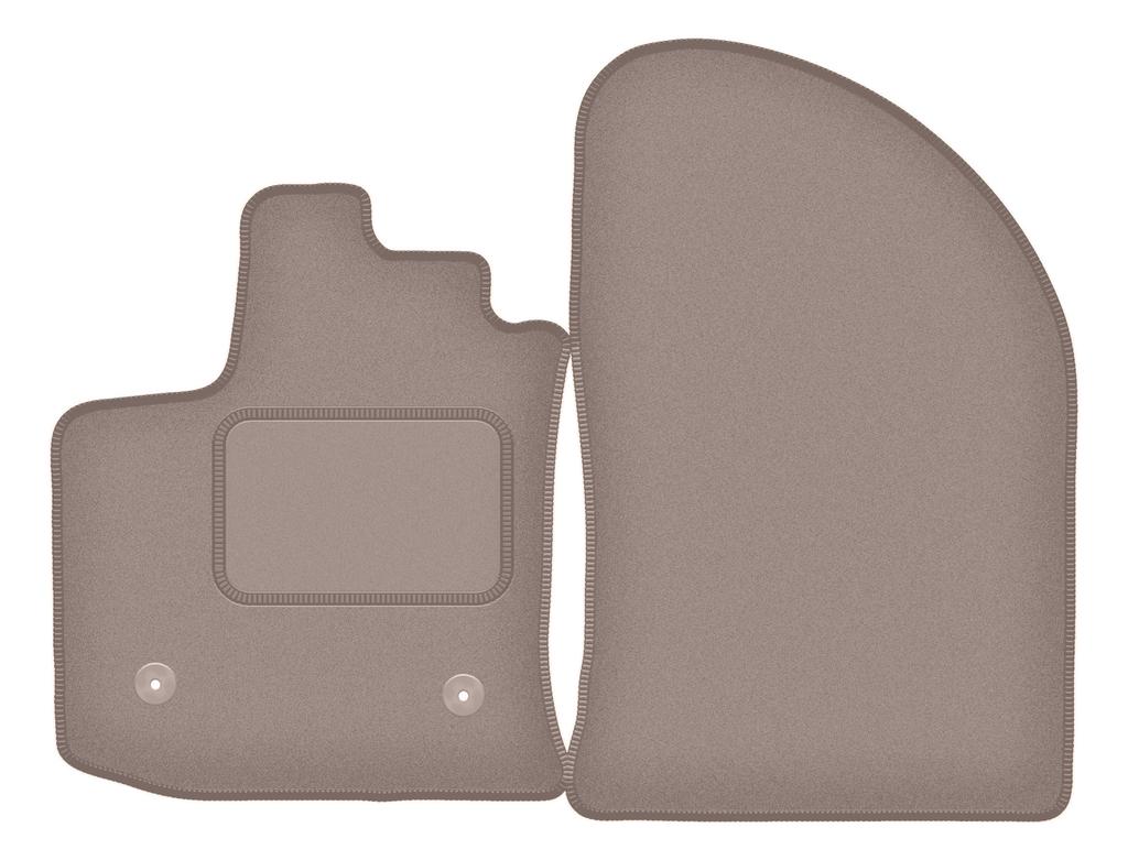 Beige front mats for: Dacia Lodgy 7 seater (2012-)