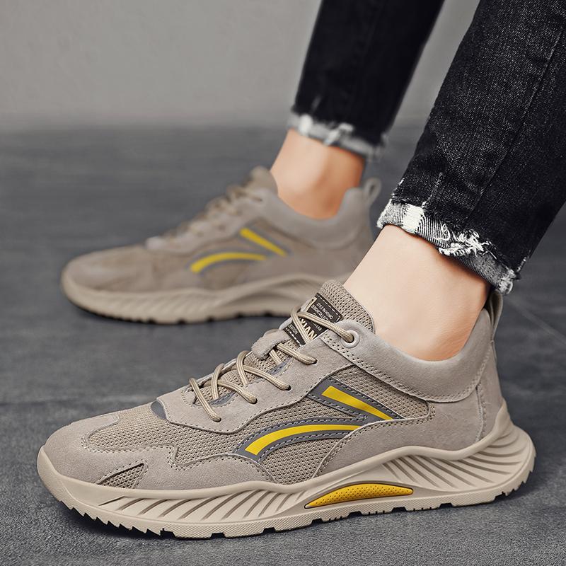 Мужская обувь из натуральной кожи, трендовая удобная повседневная обувь, уличные мужские кроссовки, мокасины, мужская обувь на плоской подошве