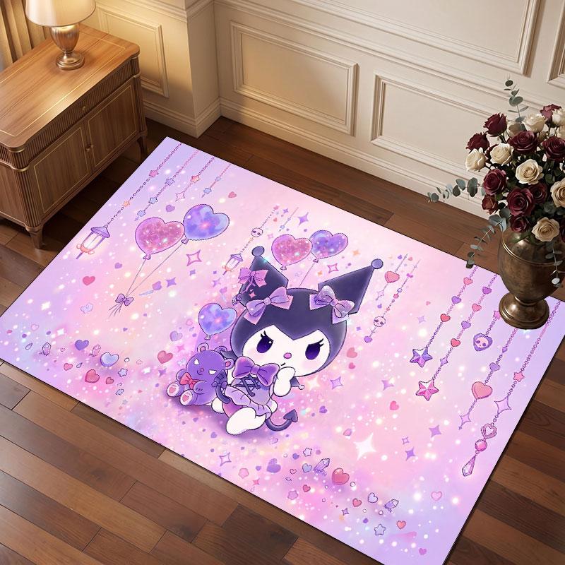 Kuromi Rug Soft Thick Non Slip Floor Carpet for Bedroom Living Room Home Decor