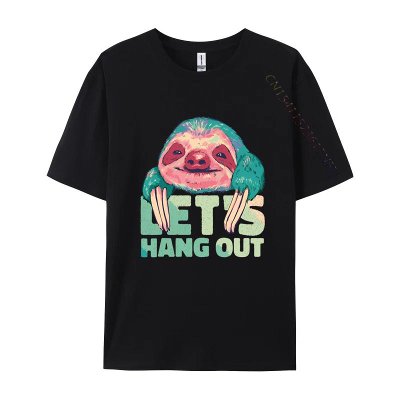 Sloth Face Claws Sleeping Lounging Tshirt Unisex Cotton Tshirts Classic Casual Tee Slim Fit Shirts Unisex Graphic