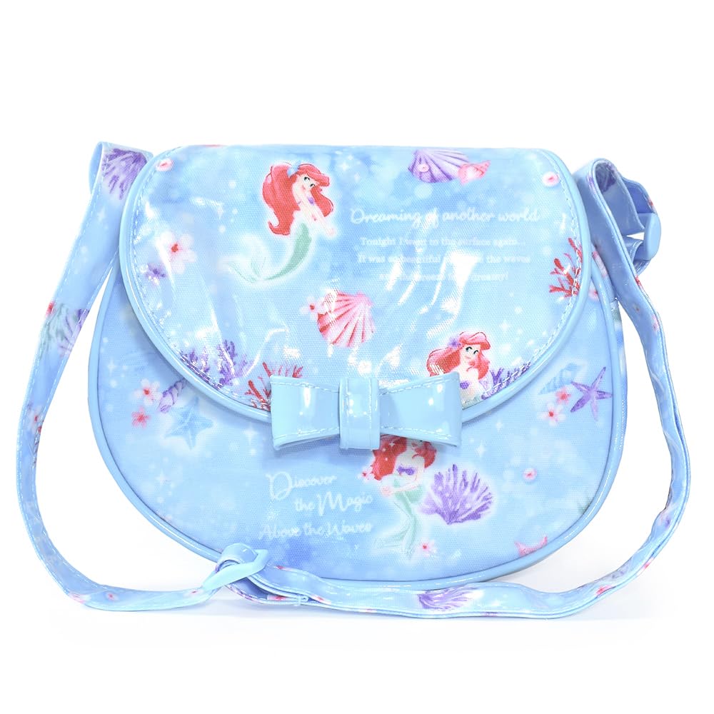 Colorful Candy Style Disney Ariel THE LITTLE MERMAID Crossbody Shoulder Bag for Princess Ariel N2612000 Pochette, Water-Repellent, Lightweight,