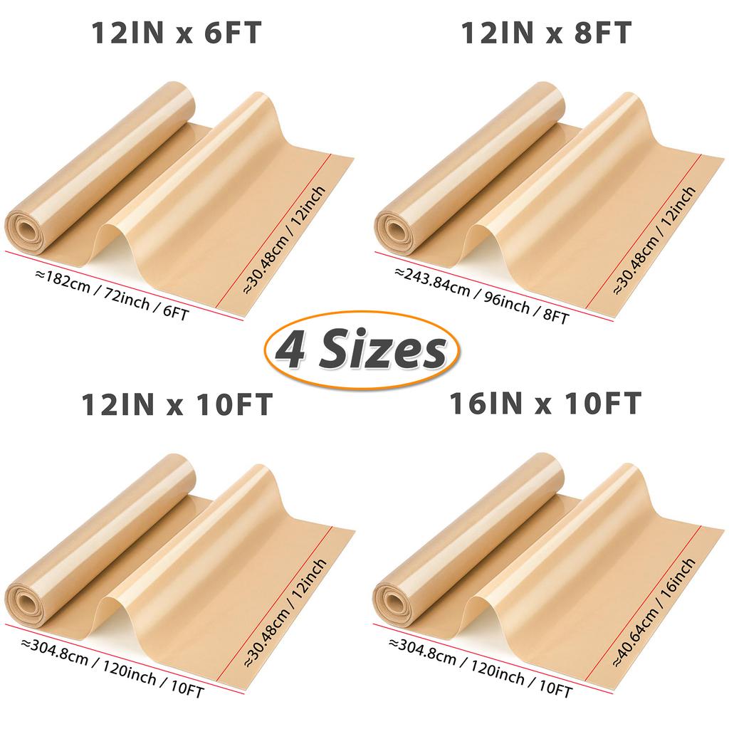 Large Silicone Baking Mat Roll, Can Be Cut Reusable Oven Sheet Liners for Cookie Bread, Non-stick Non Slip Dough Rolling Pastry